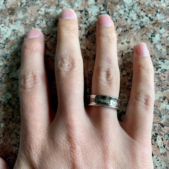 Tiffany & Co. 1837 Sterling Silver Logo Ring - Picture 3 of 3